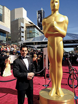 Chris on the red carpet at the Oscars