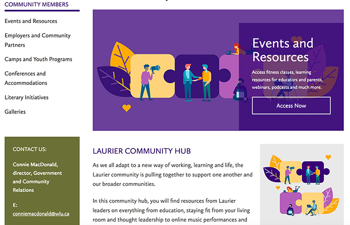 community hub website