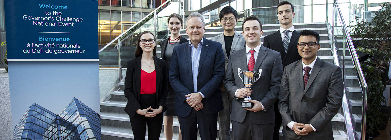 Laurier's Bank of Canada Governor’s Challenge team.