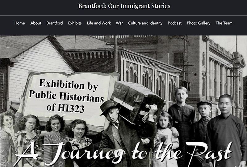 The Brantford: Our Immigrant Stories website home page